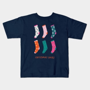 Christmas Socks Kids T-Shirt